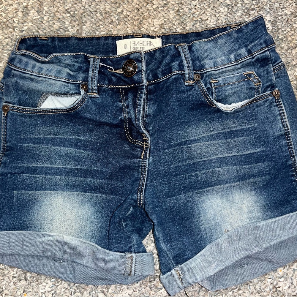 Ardene Women's Blue Denim Shorts size 0